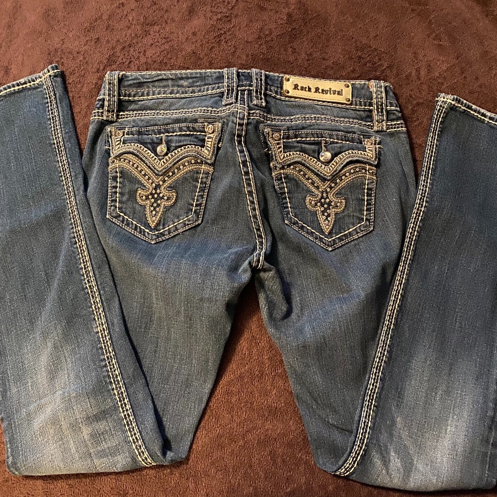 Women's Rock Revival Darcy Boot Cut Jeans Sz 31